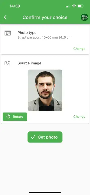 تطبيق 7ID: متطلبات صورة جواز السفر المصري