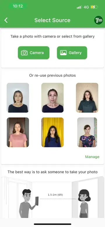 Εφαρμογή 7ID: Japanese Visa Photo Maker